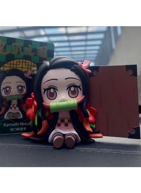 POPMART Bubble Mart Ghost Extermination Blade Birth Flower Series Blind Box Hand-made Trendy Toys Small Gift Ornaments-Color:Your Bean Figure [boxed]-Specifications:Prevent The Box From Being Damaged/the Box Will Be Separated From The Figure