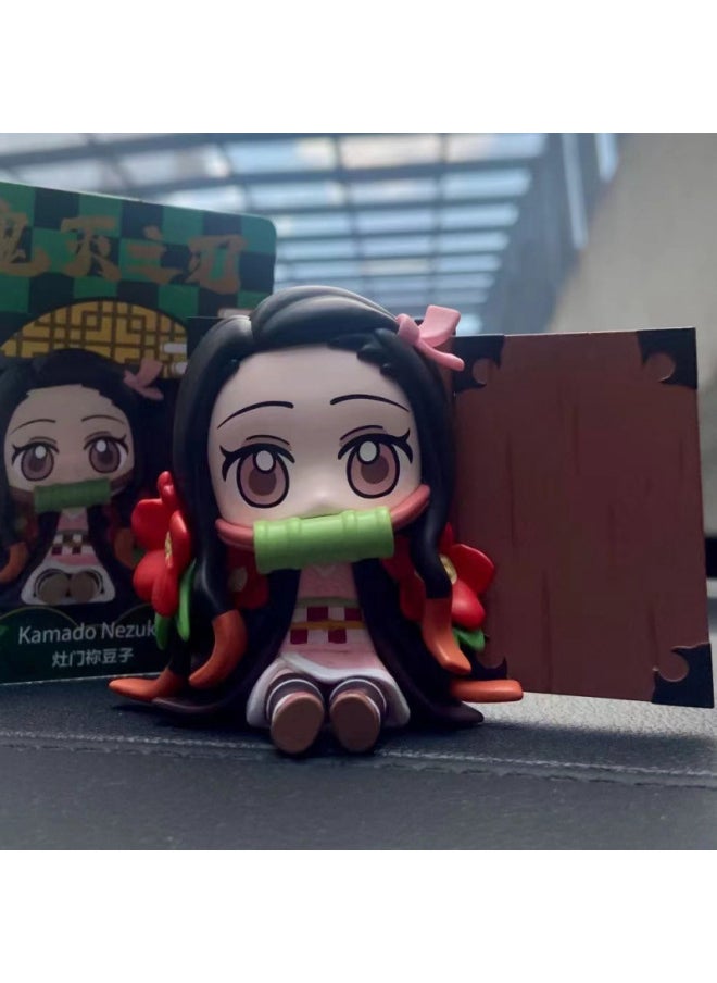 null - POPMART Bubble Mart Ghost Extermination Blade Birth Flower Series Blind Box Hand-made Trendy Toys Small Gift Ornaments-Color:Your Bean Figure [boxed]-Specifications:Prevent The Box From Being Damaged/the Box Will Be Separated From The Figure - Image 1