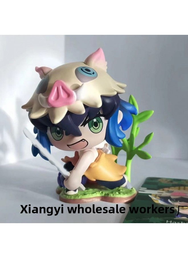 null - POPMART Bubble Mart Ghost Extermination Blade Birth Flower Series Blind Box Hand-made Trendy Toys Small Gift Ornaments-Color:Your Bean Figure [boxed]-Specifications:Prevent The Box From Being Damaged/the Box Will Be Separated From The Figure - Image 1