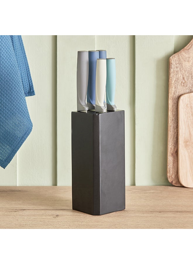 Home Box Cutelaria 6-Piece Knife Set with Block 20.32 x 1.5 x 4.5 cm - Image 1