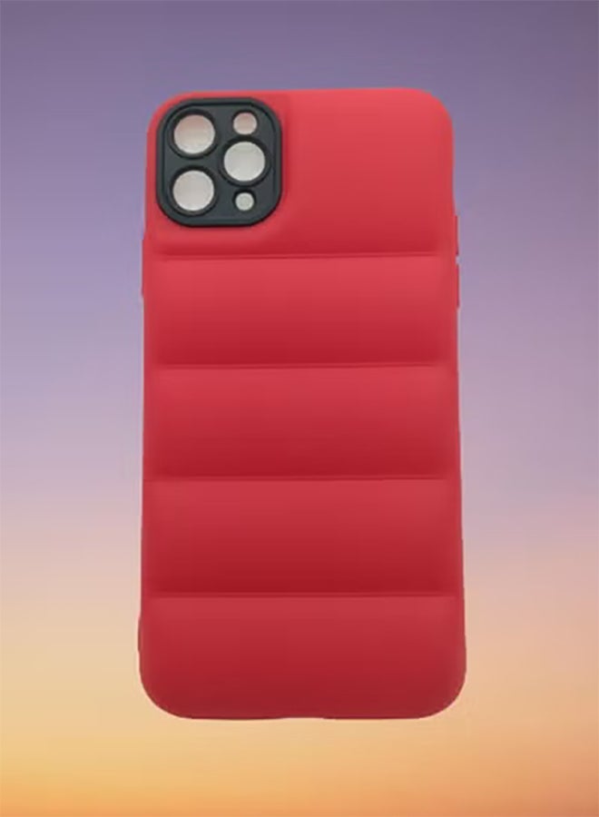 COVERSCART حافظة جاكيت مبطن أحمر (مات) لآيفون 11 برو ماكس - Image 2