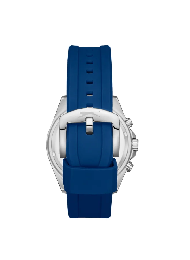سلازنجر Men's Multifunction Display Watch With Dark Blue Silicone Strap - SL.9.2274.2.02