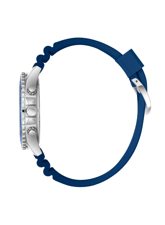 سلازنجر Men's Multifunction Display Watch With Dark Blue Silicone Strap - SL.9.2274.2.02