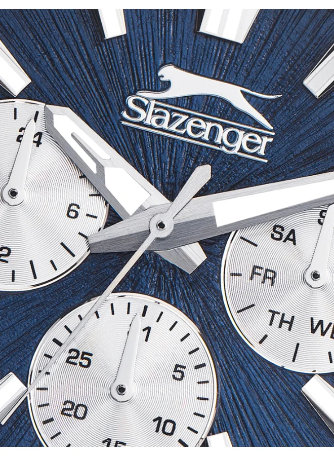 سلازنجر Men's Multifunction Display Watch With Dark Blue Silicone Strap - SL.9.2274.2.02