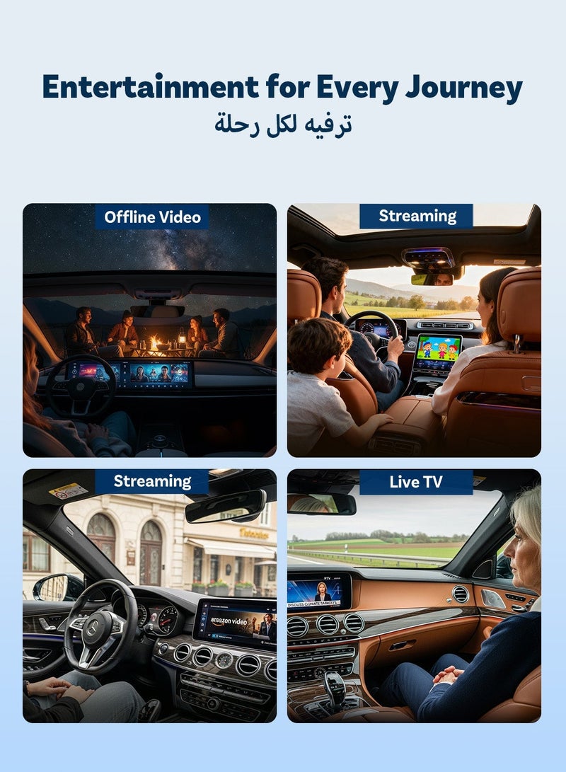 OTTOCAST Play2Video Ultra AI BOX 4+32 GB 10+ APP YouTube Netflix TikTok CarPlay Tv Box Wireless CarPlay Android Auto Supports USB flash drive expansion - Image 5