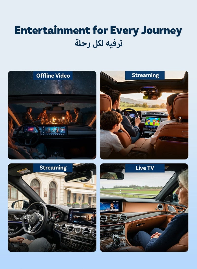 OTTOCAST Play2Video Ultra AI BOX 4+32 GB 10+ APP YouTube Netflix TikTok CarPlay Tv Box Wireless CarPlay Android Auto Supports USB flash drive expansion - Image 5