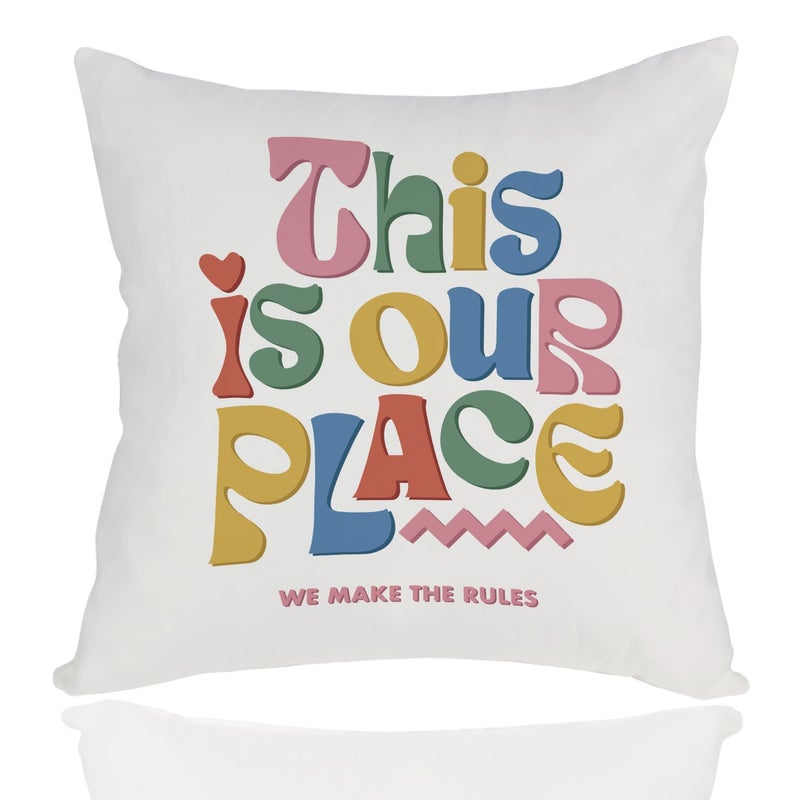 jepuyaya Sing Song Merch Pillow Cover Fans Gifts for Music Lyric Inspired Album Name Pillow Case Singer Merchandise Pillowcas 18 x 18inchThis is Our Place 6JP913