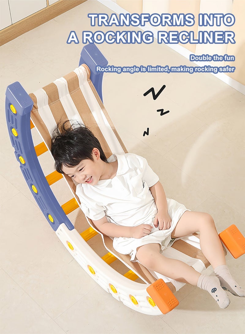 MaBaby 4 in1 Foldable Baby Climbing Toys Wooden Montessori Climbing Set with Arch&Ramp&Ladder Baby Climber Indoor Jungle Gyms for Toddlers Montessori Toys - Image 4