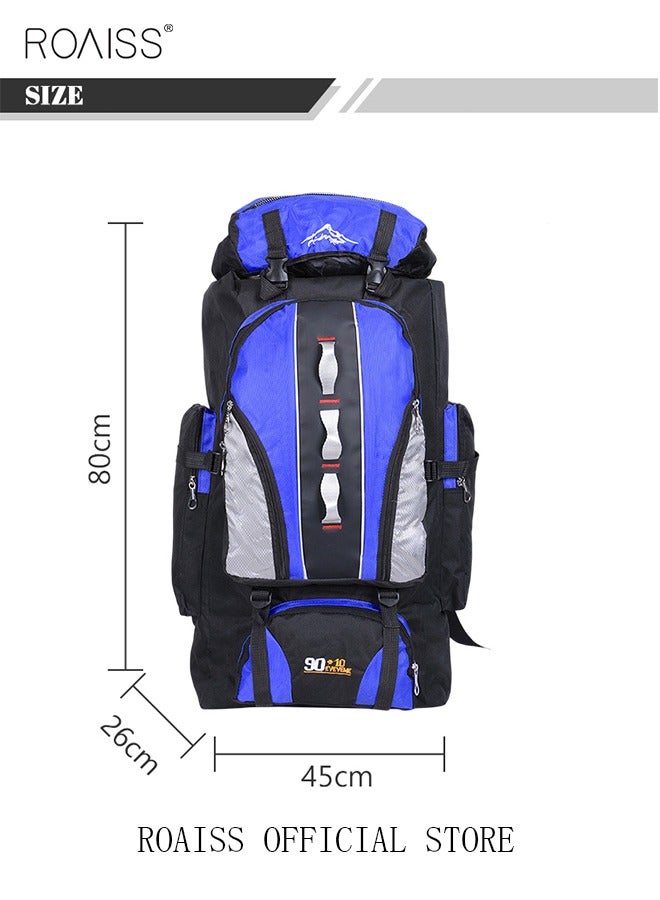 roaiss حقيبة ظهر احترافية كبيرة السعة للاستخدام الخارجي مقاومة للماء متعددة الوظائف للسفر والتخييم والمشي لمسافات طويلة وصيد الأسماك وتسلق الجبال - Image 5