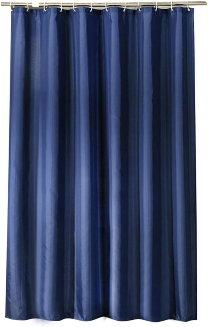 Waterproof Shower Curtain Polyester Fabric 180x180cm Blue Thick Opaque Bathroom Partition Curtain for Bathroom Decoration - Image 1