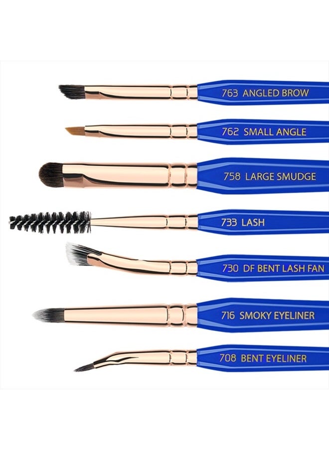 Bdellium Tools Bdellium Tools Professional Makeup Brush Golden Triangle - Eyes Only 15pc. Brush Set with Stand-Up Pouch  - Image 4