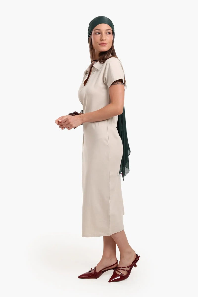 Carina Polo Neck Midi Dress - Image 3
