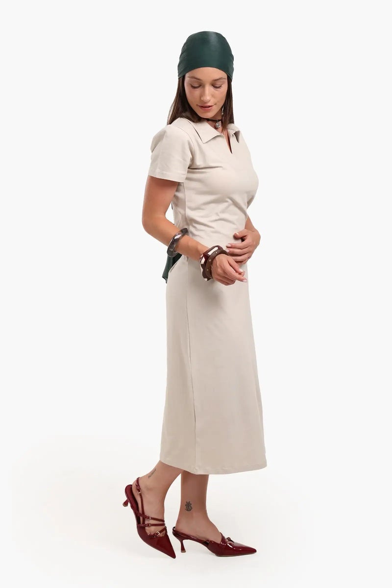 Carina Polo Neck Midi Dress - Image 2