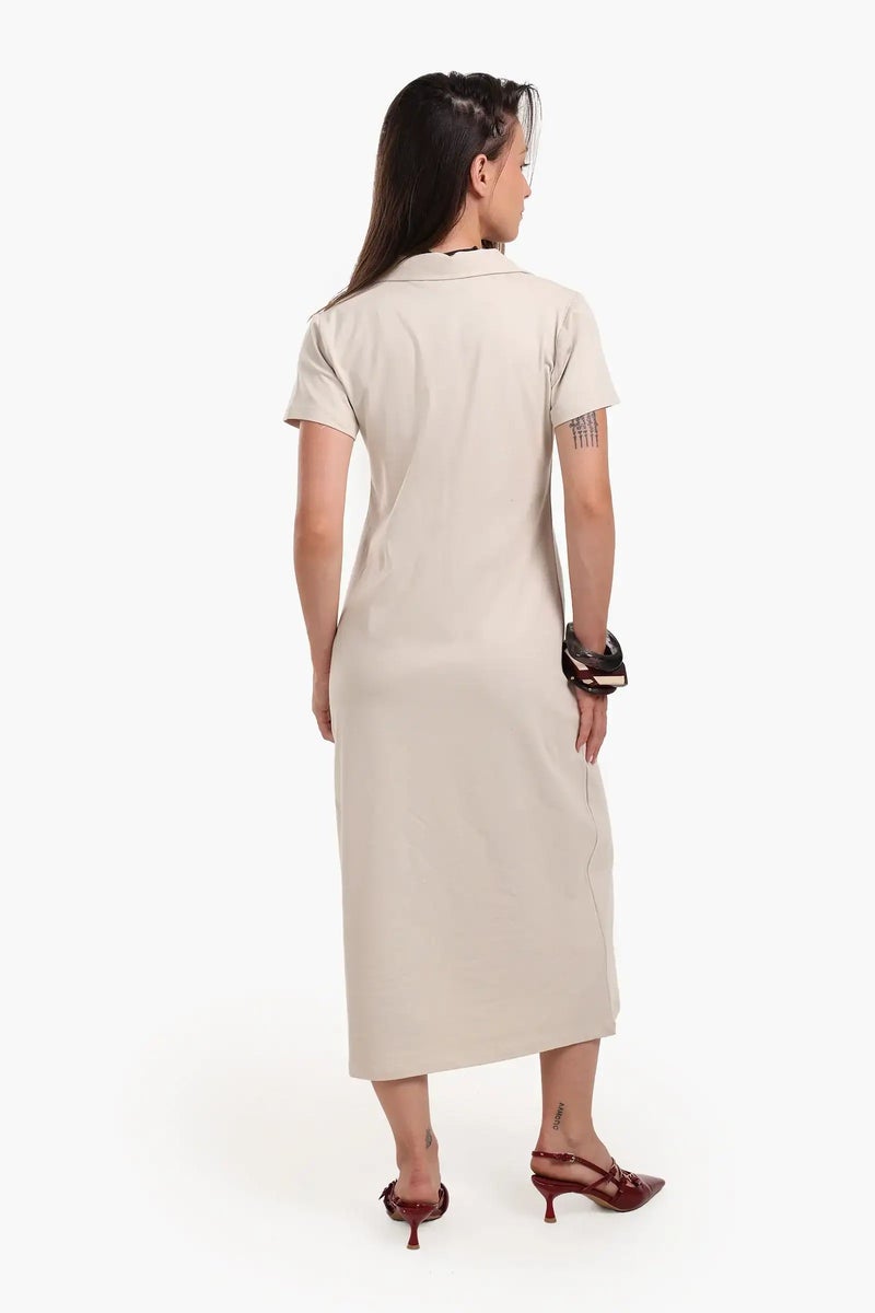 Carina Polo Neck Midi Dress - Image 4