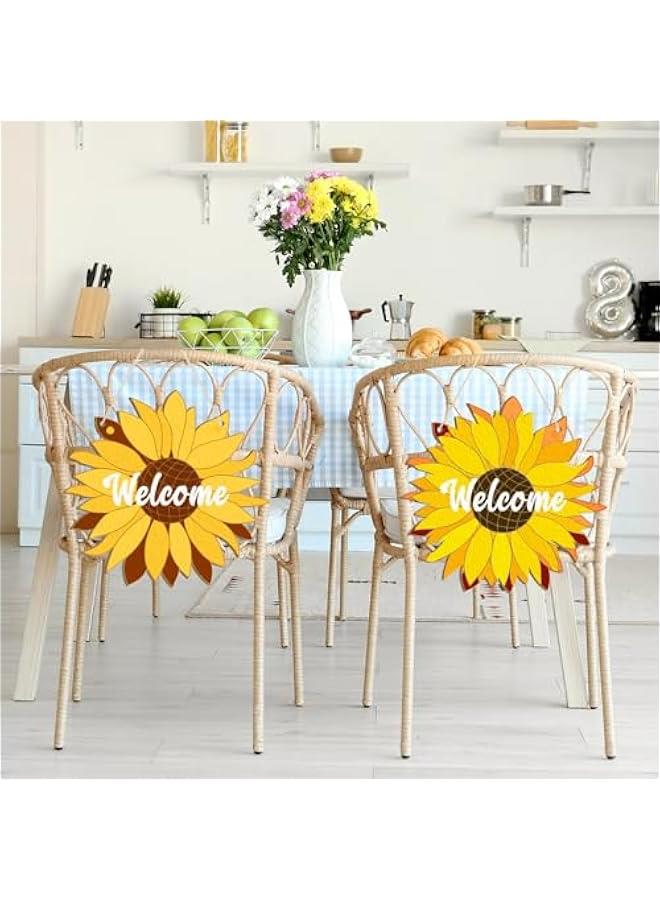Arabest Large Size 12 Wooden Spring Ornaments to Paint, Flower Wooden DIY Blank Unfinished Round Wood Discs Ornament for Crafts Hanging Decorations(3PCS) - Image 3