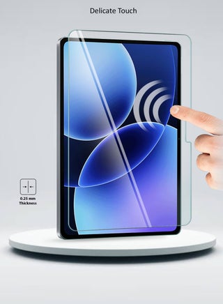 واقي شاشة زجاج مقسّى كامل الحواف من سلسلة WTech المتميزة لجهاز Xiaomi Pad 8 / Xiaomi Pad 8 Pro 2025 (11.2 بوصة) - شفاف (TSGPCN) - view 5