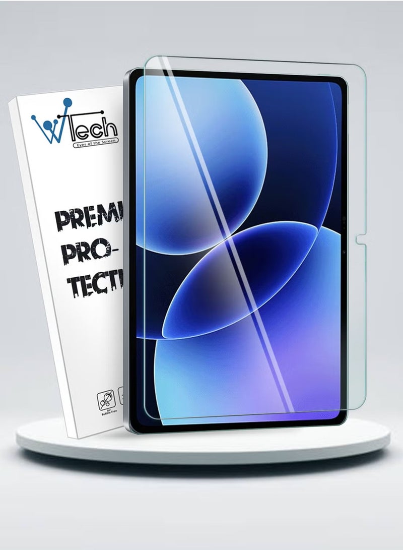 Wtech Xiaomi Pad 8 / Xiaomi Pad 8 Pro 2025 (11.2 inch) WTech Premium Series Curved Edges Full Cover Tempered Glass Tablet Screen Protector (TSGPCN) - Clear - Image 1