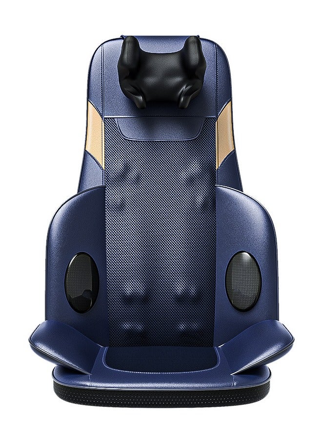 XiuWoo Shiatsu Massage Cushion with Heat 3D Kneading Vibration Back Massager Pad Adjustable Intensity for Home Office Car Use Full Body Muscle Relaxation Ideal Gift for Men Women,Blue  - Image 2