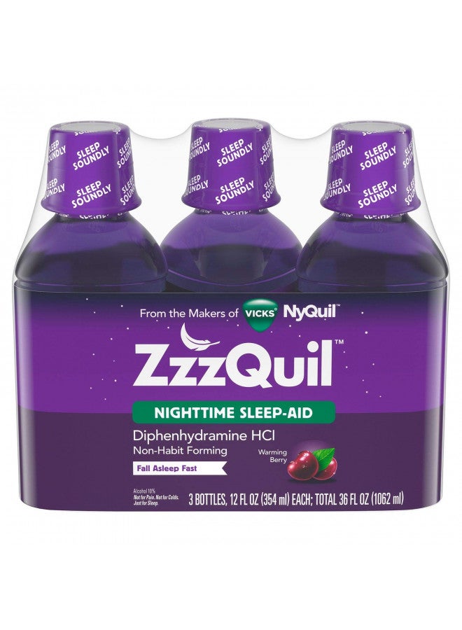Vicks Zzzquil Nightime Sleep Ai Size 12z Zzzquil Nightime Sleep Aid 12z - Image 2