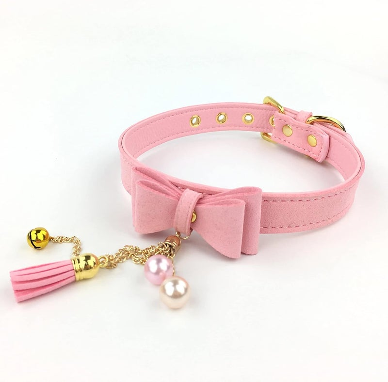 Intimate Lover Bell Choker Collar Necklace Lolita Bow Collar Cat Kitty Velvet Necklace - Image 2