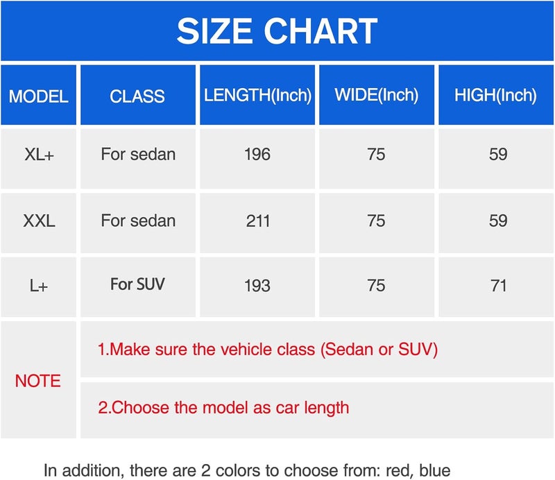 DINGHAO Waterproof Car Cover for Sedans (196-210 inch) - 6 Layers All Weather Protection - Image 2