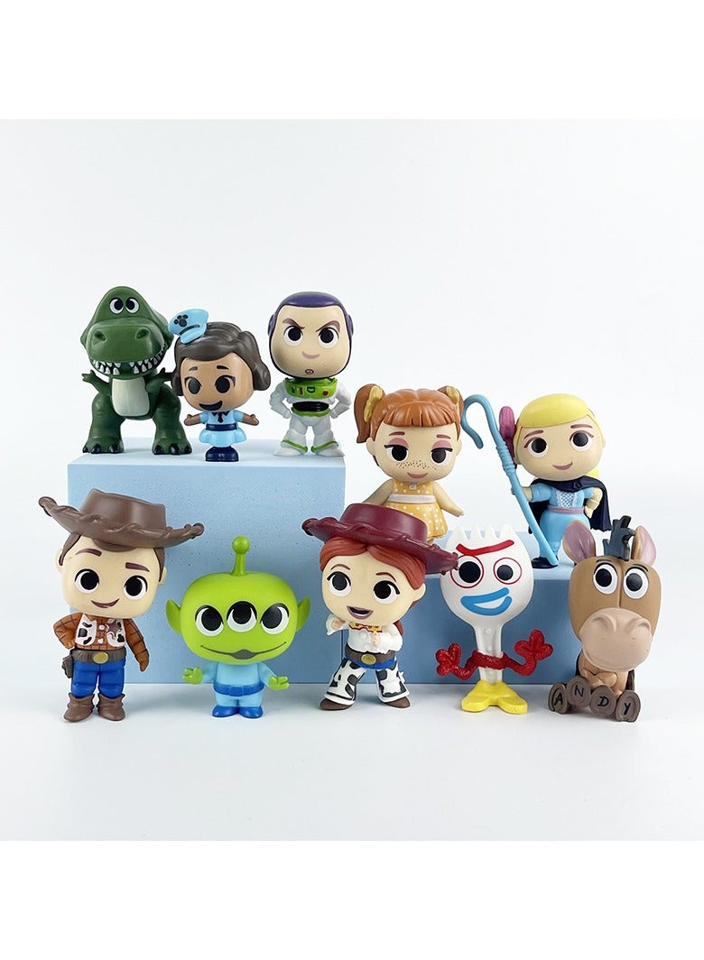 عام مثلجات من قصة الألعاب (Toy Story) مثل هابدي (Hubdy)، باس لايتيير (Bass Lightyear) والفتاة الراعيّة الثلاث عيون. هذه المثلجات الأنميّة يمكن استخدامها كزخارف لتزيين الكعكات. - Image 1