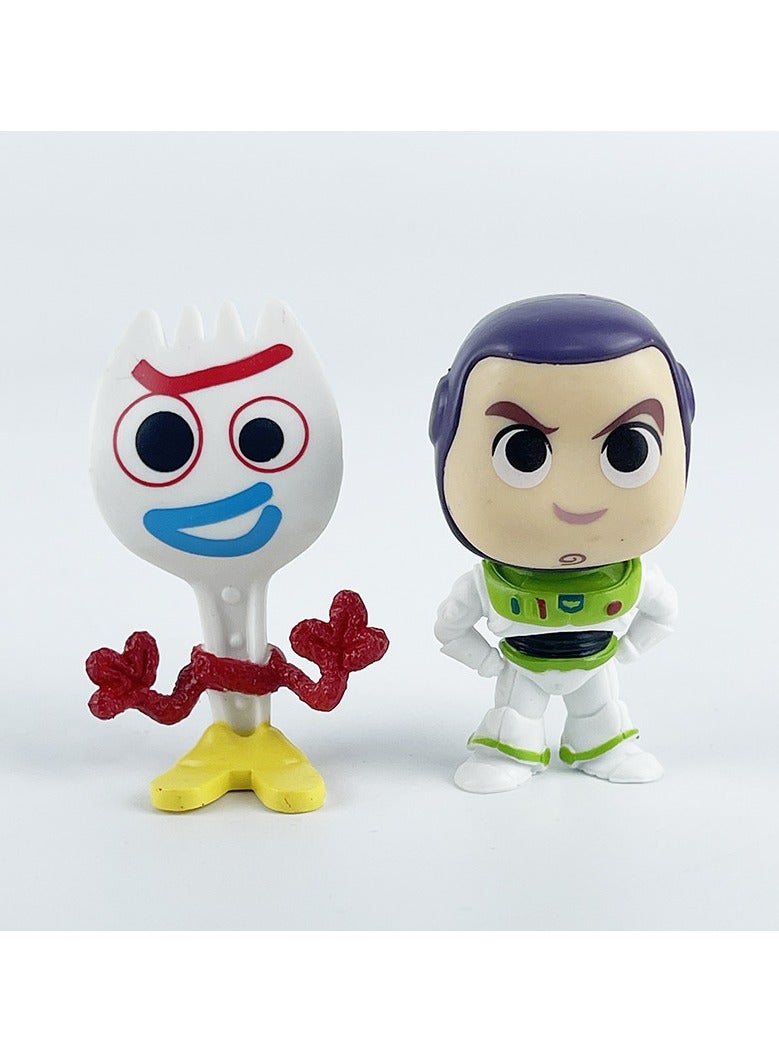 عام مثلجات من قصة الألعاب (Toy Story) مثل هابدي (Hubdy)، باس لايتيير (Bass Lightyear) والفتاة الراعيّة الثلاث عيون. هذه المثلجات الأنميّة يمكن استخدامها كزخارف لتزيين الكعكات. - Image 2