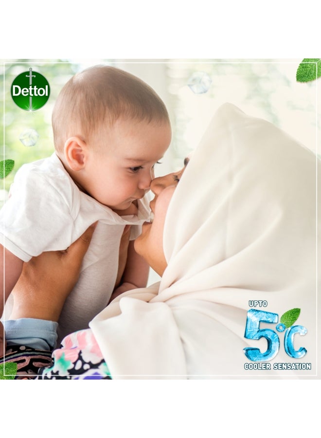 Dettol 4-Piece Instant Cool Antibacterial Germ Protection Bathing Soap Multicolour 165grams - Image 5