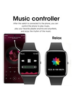 DMG TECH Smart Watch, Answer/Make Call,1.85" Full Touch Screen Smartwatch for iOS Andriod,Fitness Tracker Watches with Sports Modes, Heart Rate Sleep Tracking,Blood Oxygen/Glucose/Blood Pressure  - Image 5