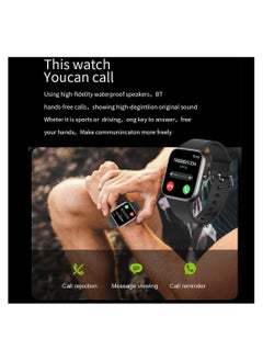 DMG TECH Smart Watch, Answer/Make Call,1.85" Full Touch Screen Smartwatch for iOS Andriod,Fitness Tracker Watches with Sports Modes, Heart Rate Sleep Tracking,Blood Oxygen/Glucose/Blood Pressure  - Image 2