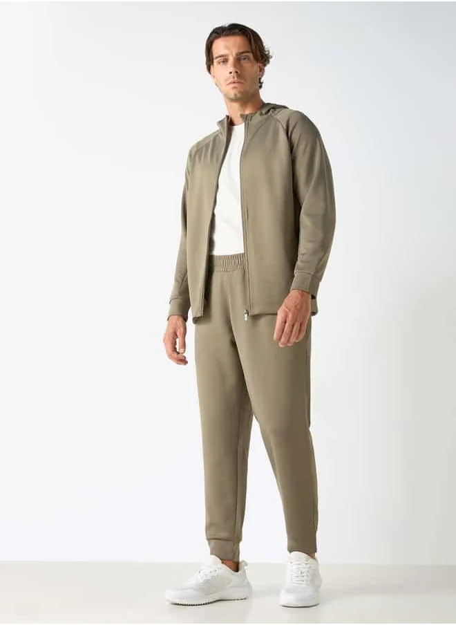 ADOT by Splash Panelled Joggers with Pockets and Elasticated Waistband