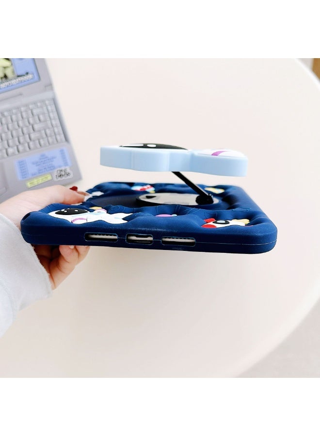 Samsung Galaxy Tab A9 Plus 11-inch Tablet Kids Protective Case with Pen Slot, Stand, and Shoulder Strap， 3D Astronaut 3D Stand Design Shock-Absorbing Silicone Protection Kids' Favorite Tablet Cover - Image 5