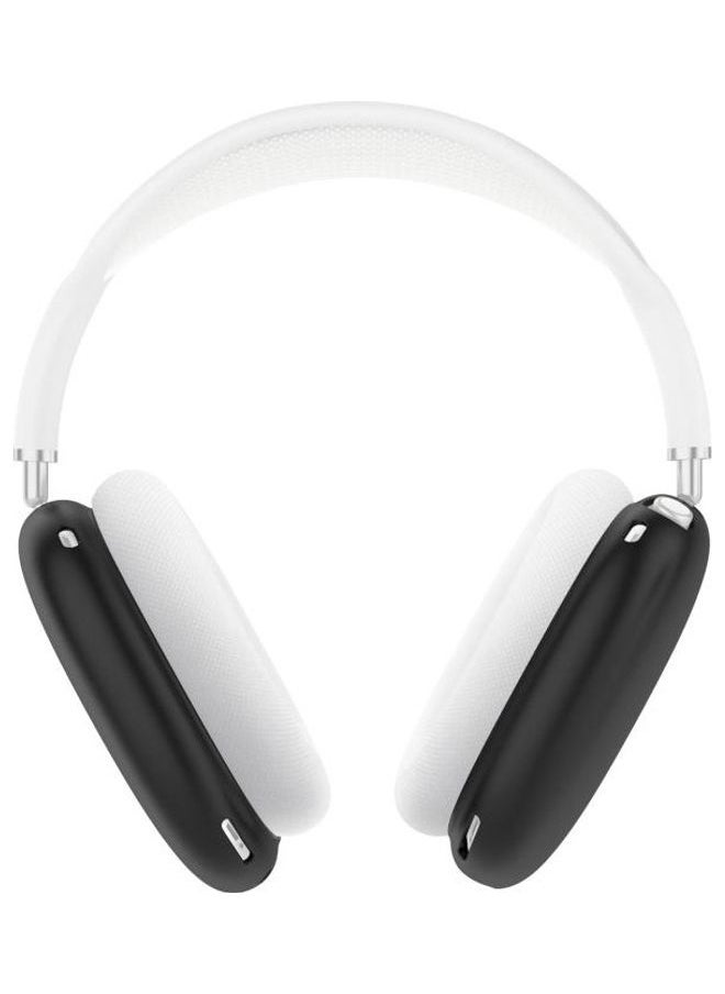 NIBEMINENT - A Pair Full Coverage Anti-scratch Silicone Headphone Protective Case for AirPods Max Black - Image 1