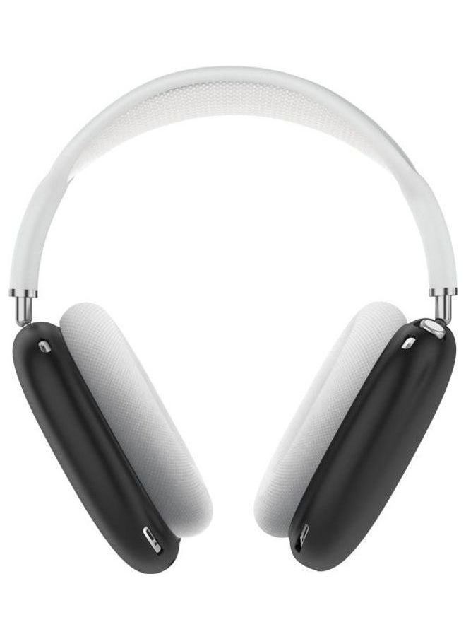 NIBEMINENT - A Pair Full Coverage Anti-scratch Silicone Headphone Protective Case for AirPods Max Black - Image 1