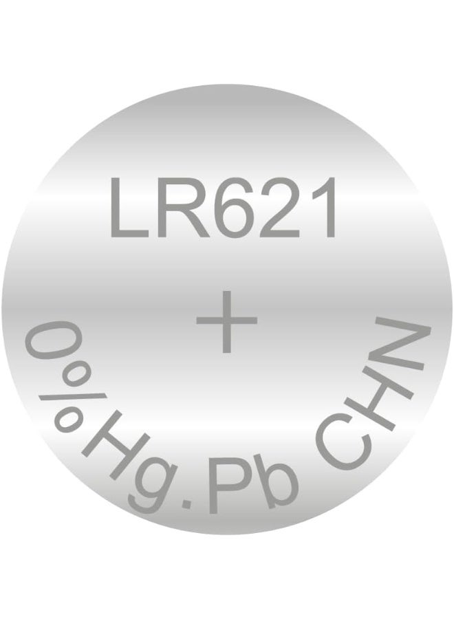 بيستون بطارية ليثيوم دائرية LR621 AG1/364 1.5 فولت، بطارية زر طويلة الأمد للساعات والآلات الحاسبة والألعاب والأجهزة الإلكترونية الصغيرة (عبوة من 10 قطع) - Image 3
