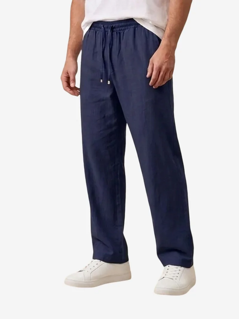 Big Dart Navy Blue BDART Men's Straight-leg Woven Trousers for Men | Best Price UAE