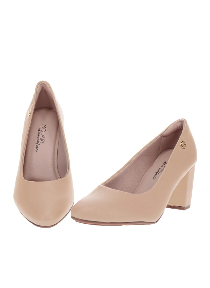 Modare Beige Mid Heel Shoes for Women – Elegant & Comfortable Footwear for Work and Events for Women | Best Price UAE