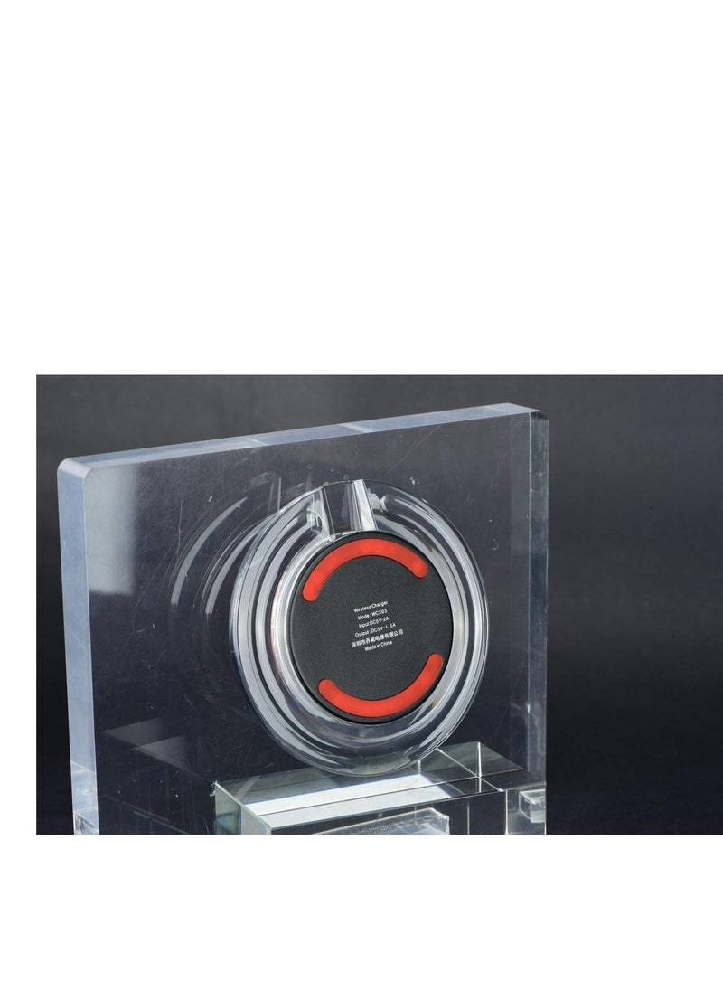 JOWAY JOWAY WXC03 Wireless Charger with Qi (5w) Charging for All Wireless Charge Enabled Phones (Red)  - Image 5