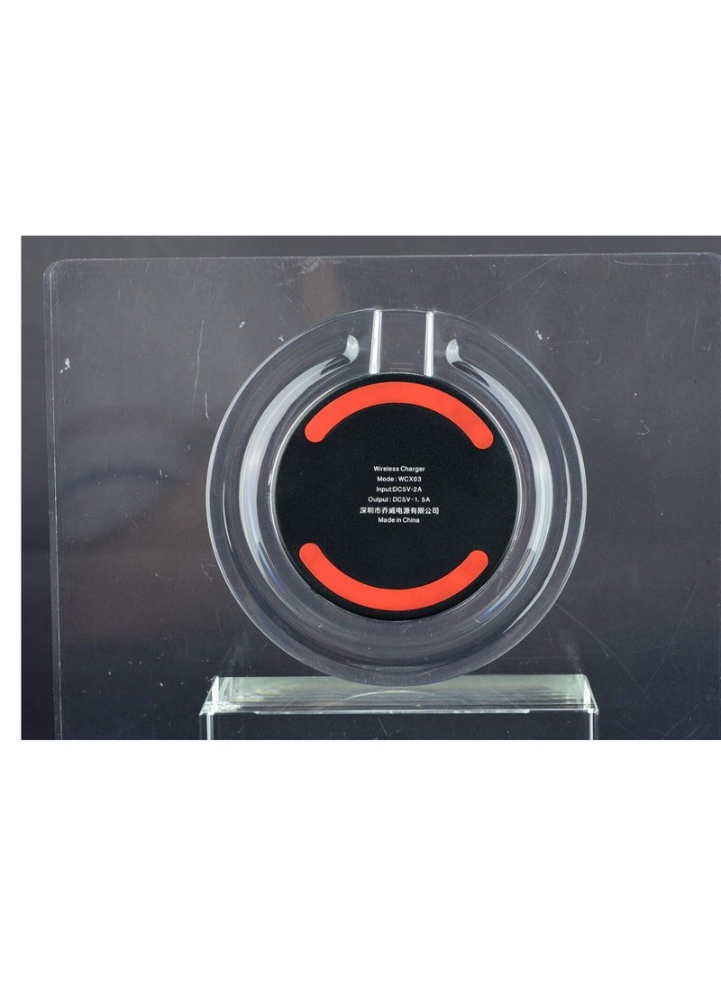 JOWAY JOWAY WXC03 Wireless Charger with Qi (5w) Charging for All Wireless Charge Enabled Phones (Red)  - Image 3