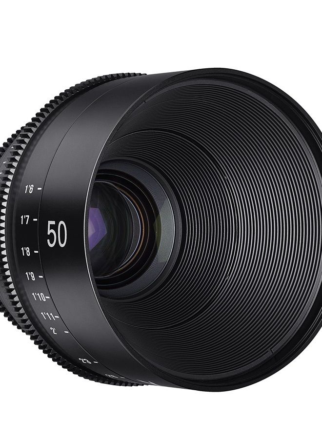 Rokinon Xeen XN50-C 50mm T1.5 Professional Cine Lens for Canon EF,Black 