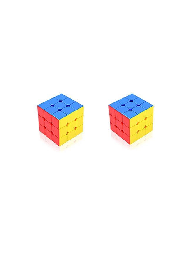 Toyland Pack of 2 Fast 3x3x3 Sticker less Magic Cube