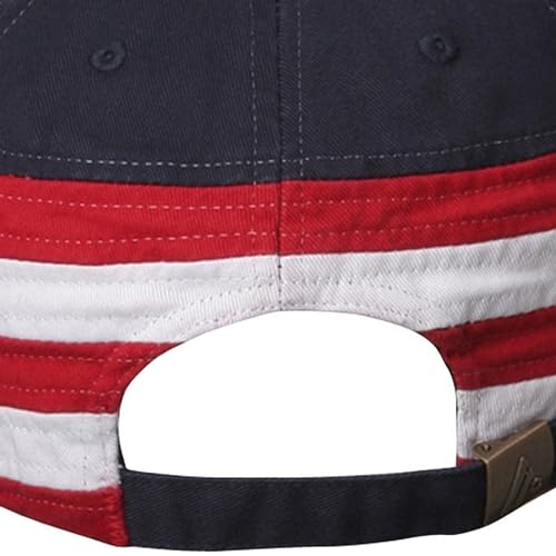 Mega Cap MG Patriotic Cap - Navy USA Star OSFM - Image 3