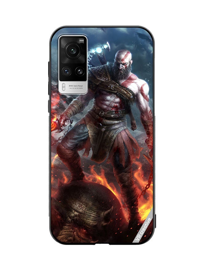 VR CREATIVE Protective Case Cover For Vivo X60 Pro Kratos God Of War Game Design Multicolour - Image 1