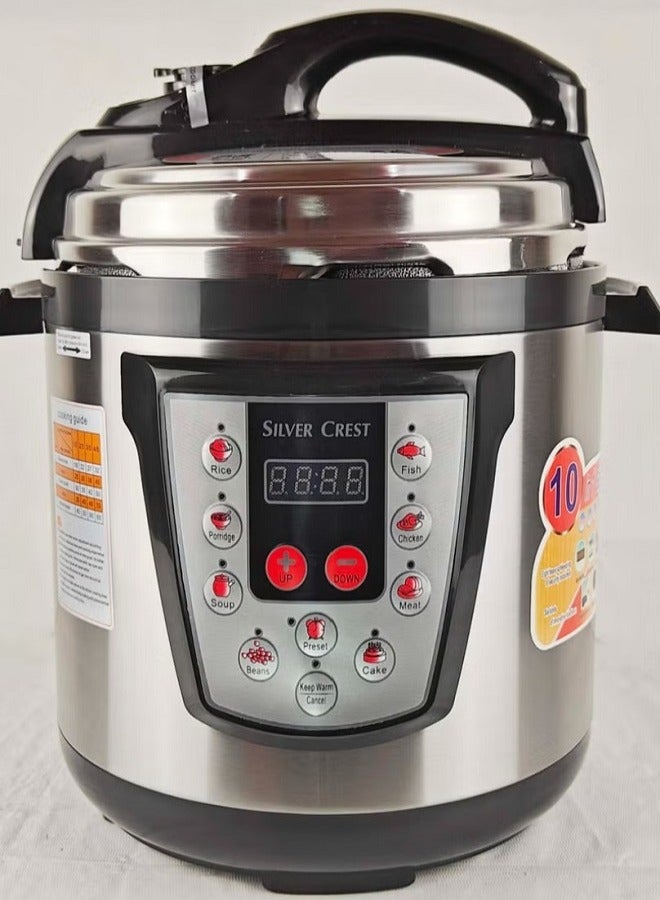 SILVER CREST Electric Pressure Cooker Best Quality Keep Warm Function 6L Capacity - Image 1