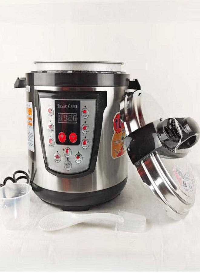 SILVER CREST Electric Pressure Cooker Best Quality Keep Warm Function 6L Capacity - Image 4
