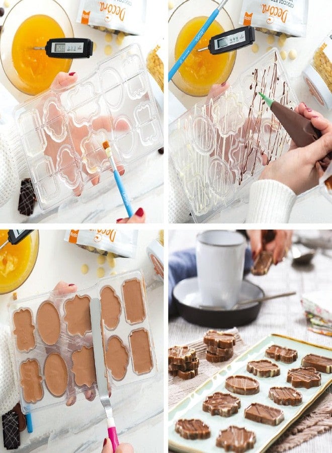 DECORA Plates Chocolate Mould 10 CAV. 200 X 120 X 22 H MM - Image 2
