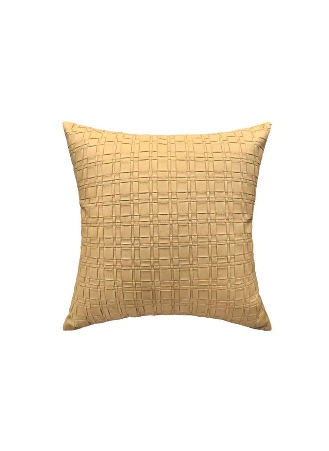 DANUBE HOME Gleam Cushion Stylish Throw Pillow for Sofa, Bed, Chair, Soft And Comfortable, And Elegant Home Decor Accent Perfect Decorative Cushion 45X45Cm Yellow 