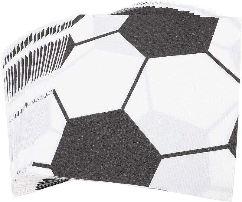 HEMOTON مناديل كرة القدم الورقية القابلة للتخلص منها 120 قطعة لحفلات الأحداث الرياضية - Image 1