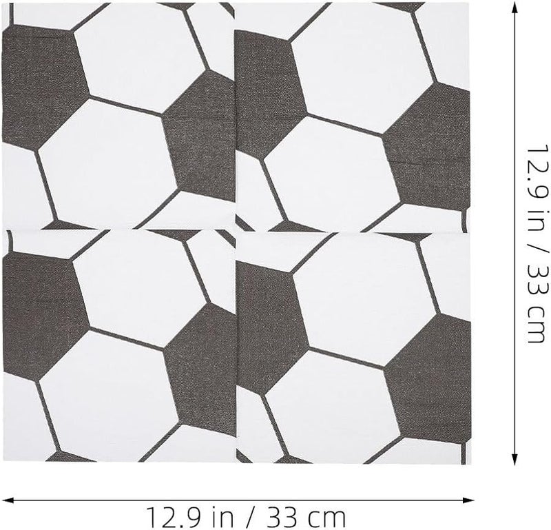 HEMOTON مناديل كرة القدم الورقية القابلة للتخلص منها 120 قطعة لحفلات الأحداث الرياضية - Image 3
