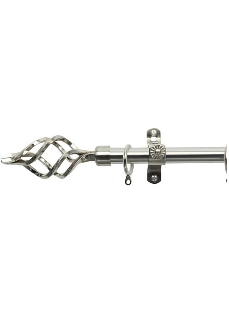 DubaiGallery Adjustable Curtain Rod Single Pole  - Image 3